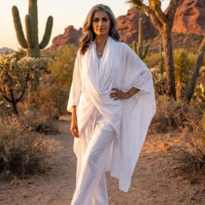 100% cotton chemise and pants ensemble